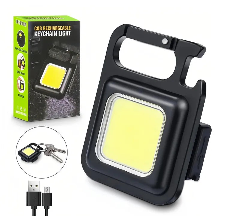 Mini COB Rechargeable Keychain Light