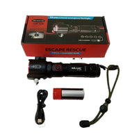 Multi-functional Metal Emergency Flashlight