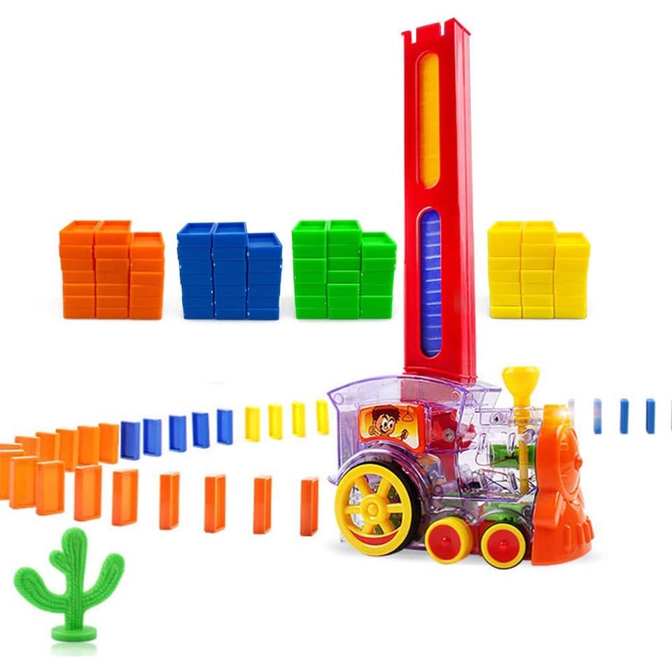 Domino Train Blocks Building Set