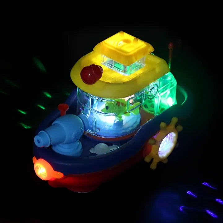 Transparent Water Cannon Boat With Light & Music