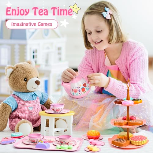 40Pcs Premium Dessert & Metal Tea Set With Briefcase