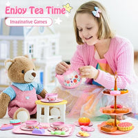 40Pcs Premium Dessert & Metal Tea Set With Briefcase