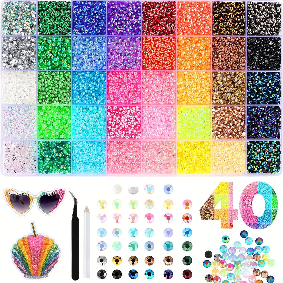DIY 40 Color Diamond Art Kit 