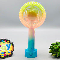 Rechargeable Colorful Desktop Fan With Lights
