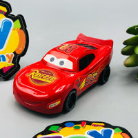 McQueen Inertial Container Truck With 2Pcs Alloy Cars