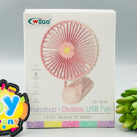 Multi-functional Mini Handheld & Desktop Fan With Light