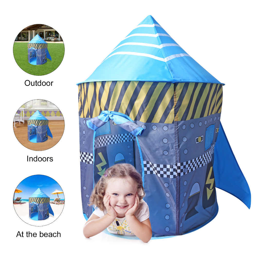 41" Large Rocket Ship Play Tent