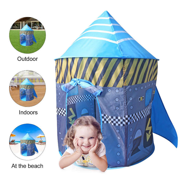 41" Large Rocket Ship Play Tent