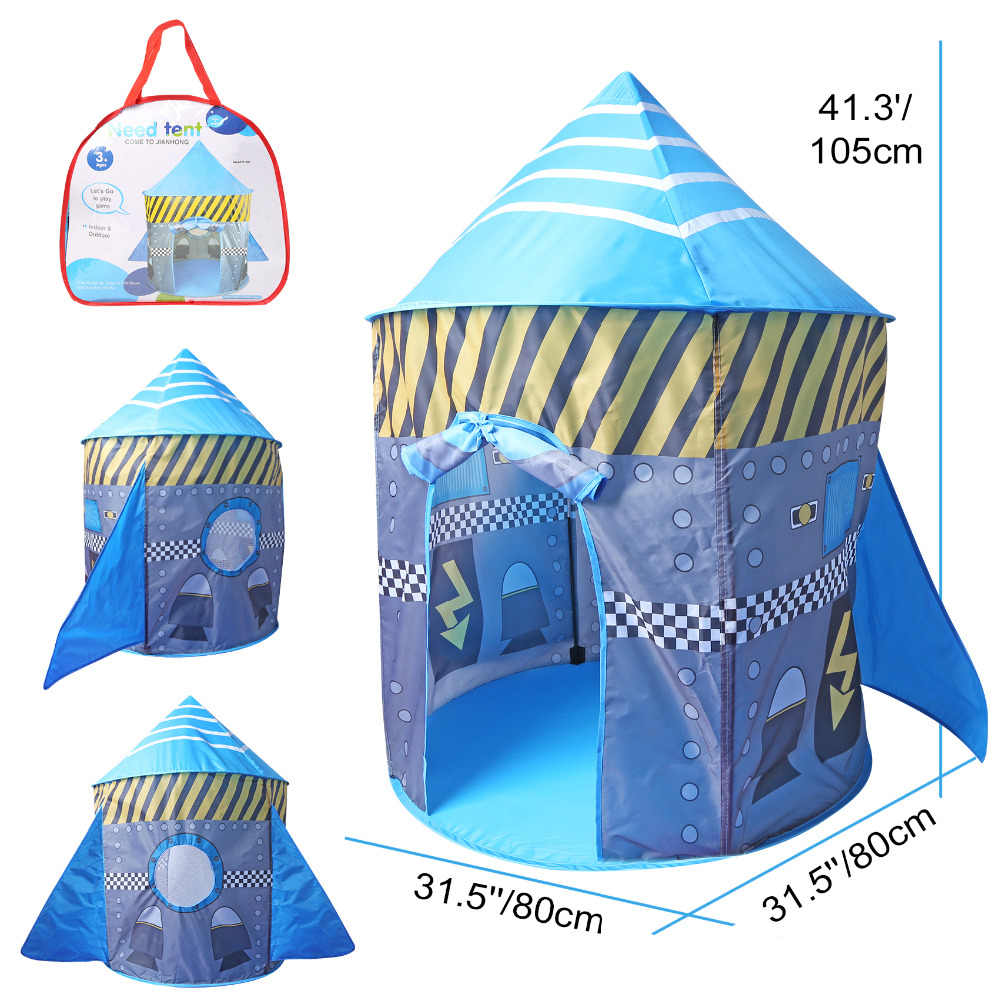 41" Large Rocket Ship Play Tent