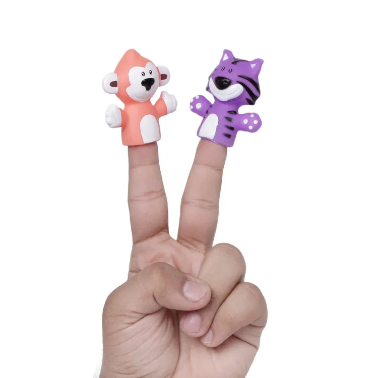 Cartoon Farm Animals Finger Puppet - 5 Pcs