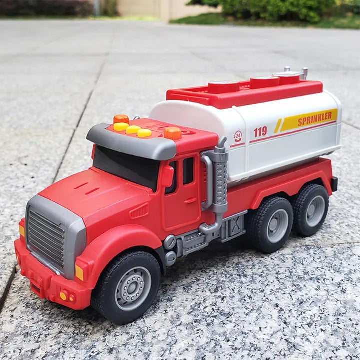 1Pc Inertial Power Fire Engine Vehicle - Assortment