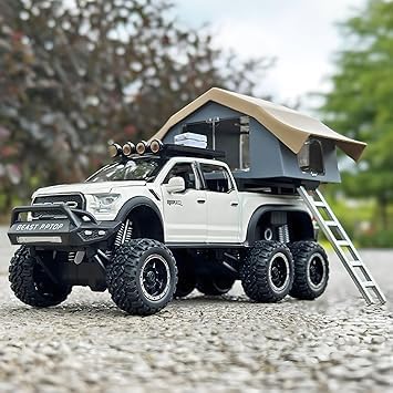 1:24 Diecast Ford Raptor F150 Camping Truck