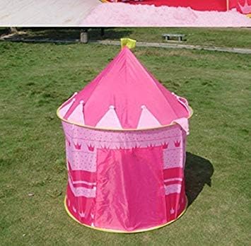 Portable Cubby Tent House For Kids - Pink