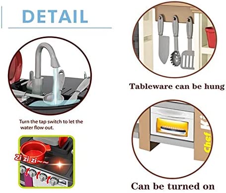 58 Pcs Talented Chef Kitchen - Running Water Sink
