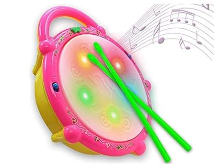 Multi-Coloured Flash Musical Drum Toy