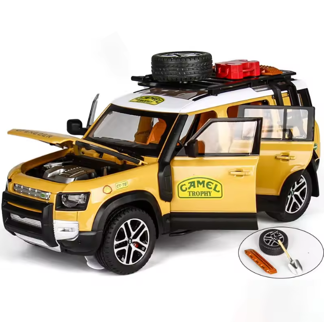 1:22 Diecast Land Rover Defender Camel Model