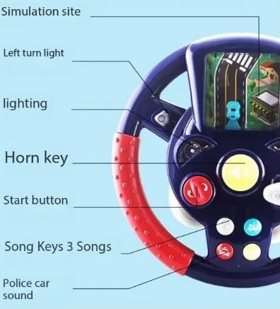 Little Driver Steering Wheel With Light, Music & Games