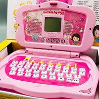 20 Activities Kids Intellectual Mouse Control Laptop - Pink