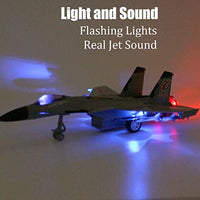 Diecast Fighter Jet Model With Light & Sound - 1Pc