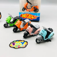 4Pcs Mini Diecast Vespa Models
