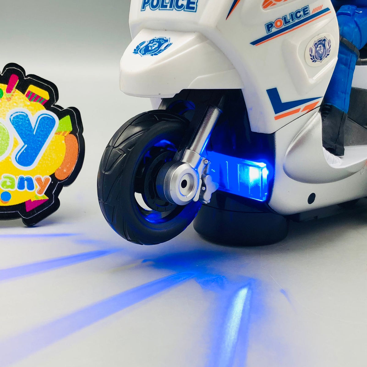 Electric City Patrol Police Bike Toy With Light & Sound
