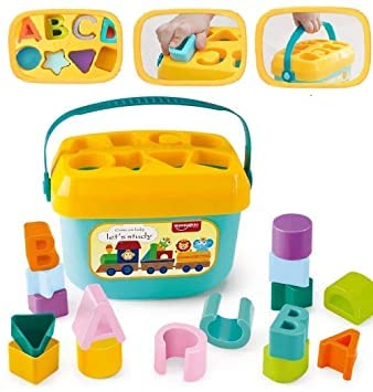 Huanger Baby's First Blocks With Basket