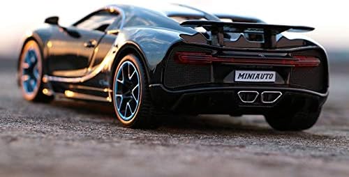 1:32 Diecast Bugatti Chiron With Acrylic Display Box - Black