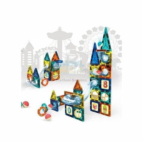 68Pcs Space Magnetic Pipeline Building Block