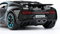 1:32 Diecast Bugatti Chiron With Acrylic Display Box - Black