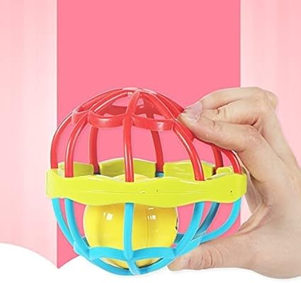 1Pc Baby Soft Teether & Rattle Ball