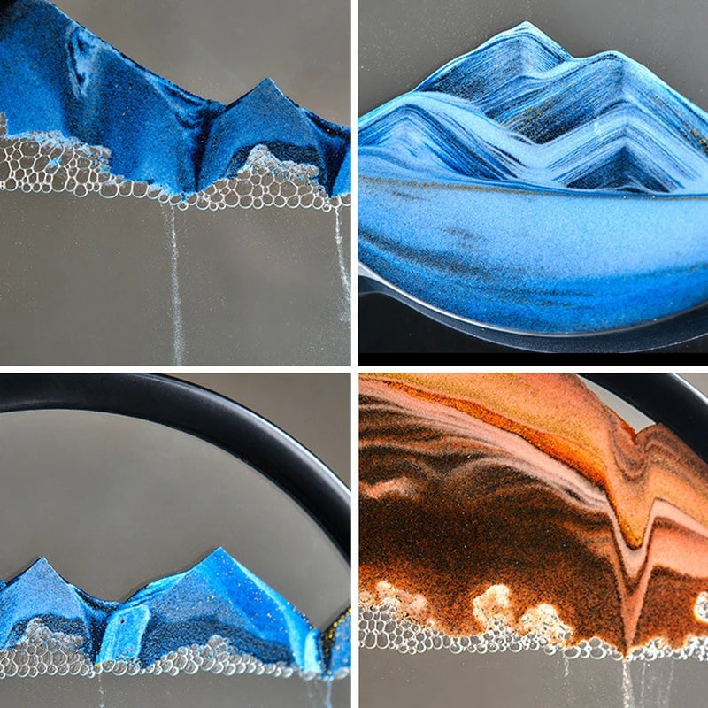 3D Dynamic Flow Sand Glass - 7* Inches