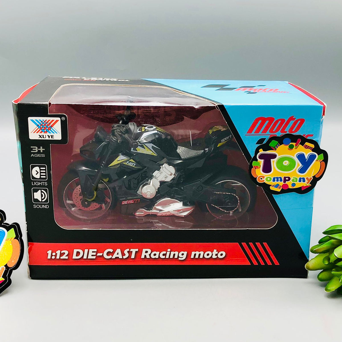 1:12 Diecast Storm Riders Racing Model Bike
