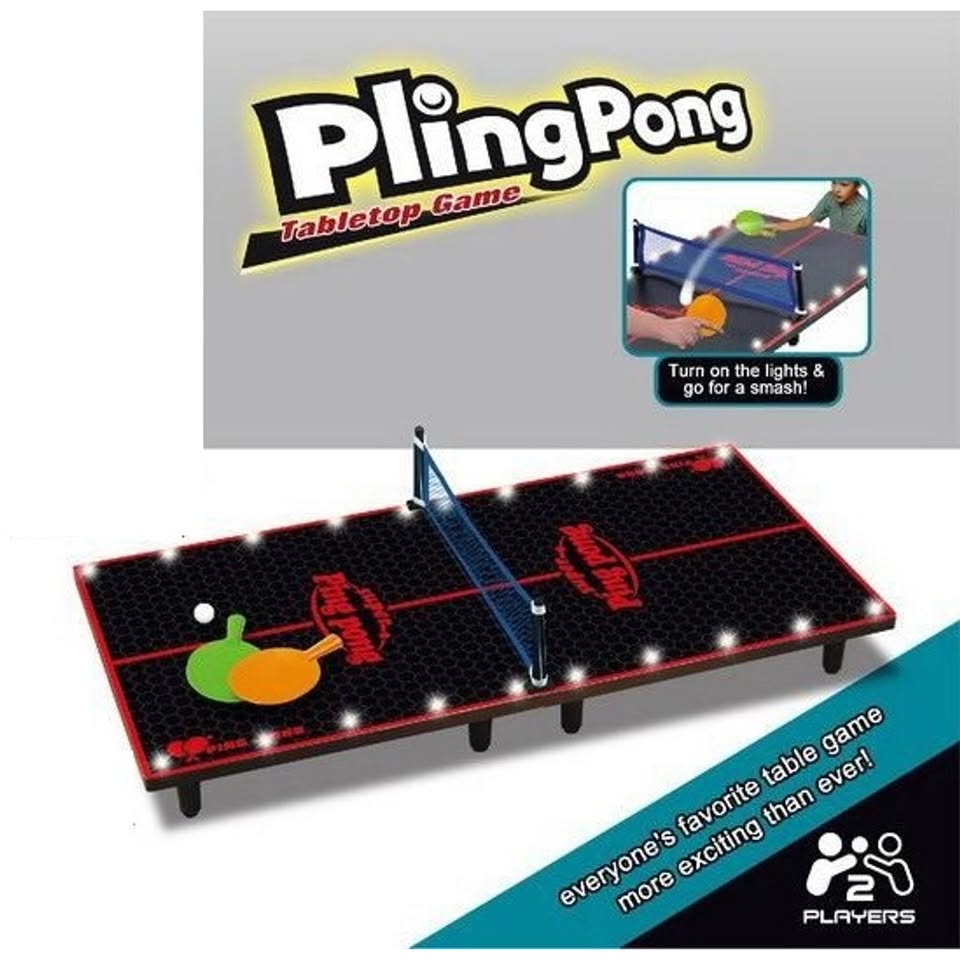 Wooden Ping Pong Table Top Game With Lights