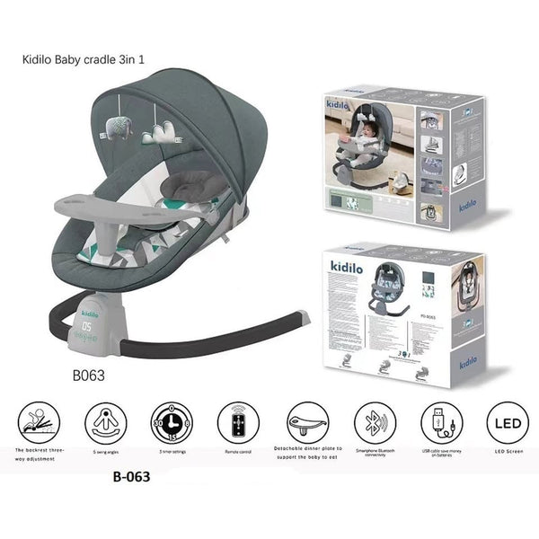 Kidilo 3in1 Deluxe Remote Control Bassinet