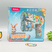 16 Holes Easter Bunny Themed Colorful Bubble Gun