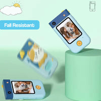 Kids Kitty Rotating Dual Camera Digital Touch Phone