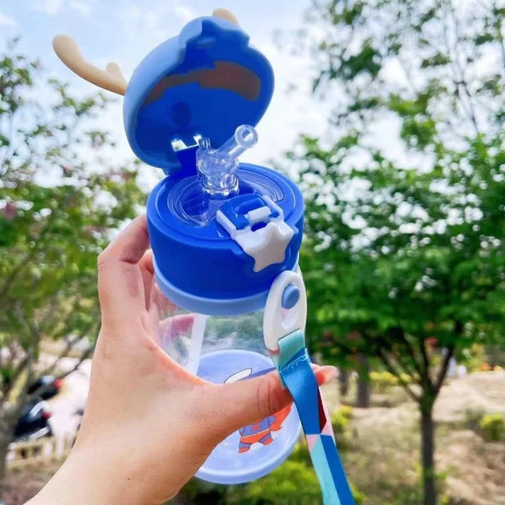 600ml Premium Transparent Sipper Water Bottle