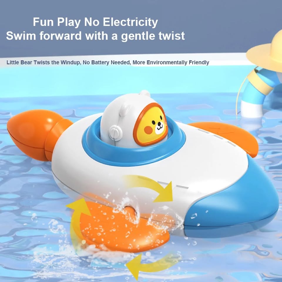 Newborn Cute Submarine Bath Toy - 1Pc