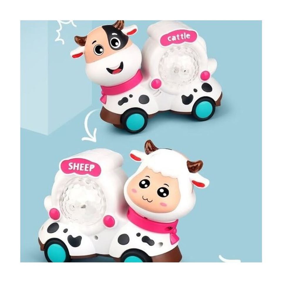 Double-Sided Sheep & Cattle Toy with Light & Sound