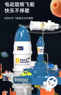 Electric Orbital Space Track Set With Cars & Map