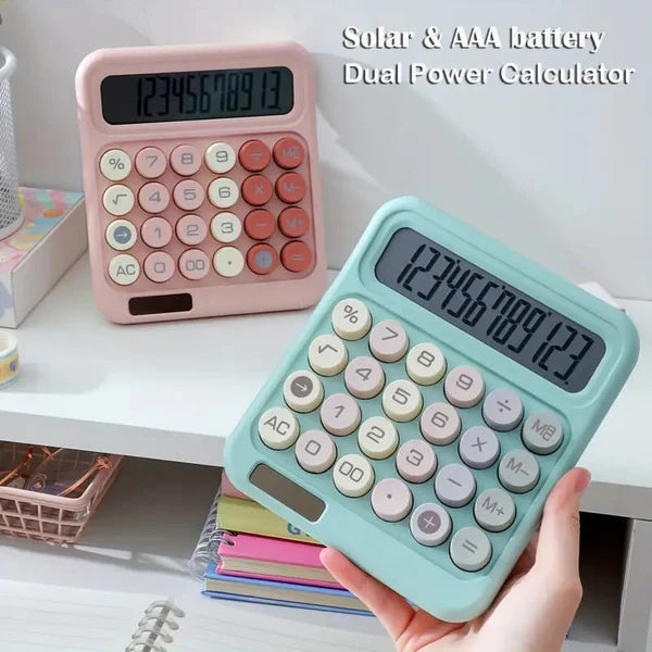 Electronic Multi-Color Dual Power Calculator