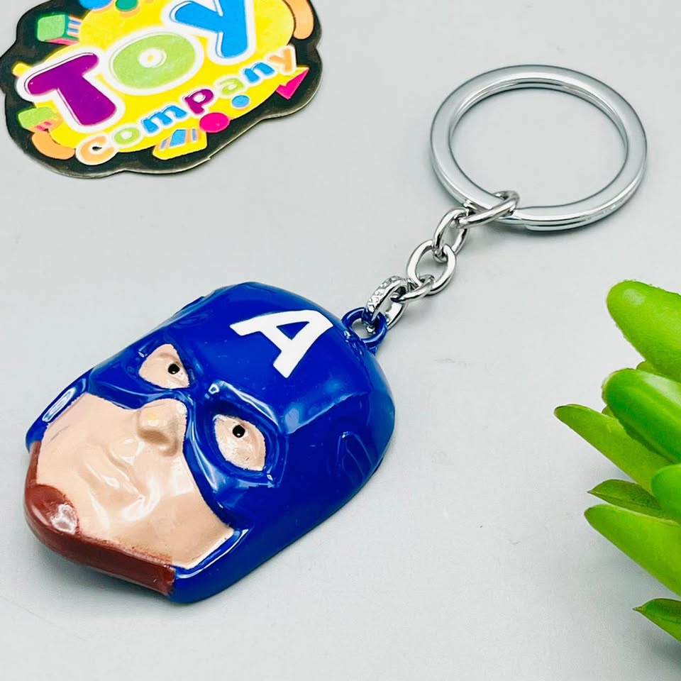 Marvel Captain America Metal Keychain - Licensed