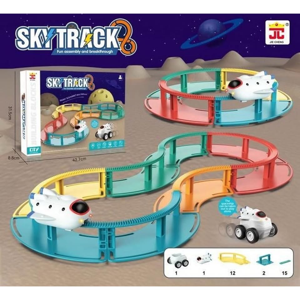 DIY Sky Track Set With Spaceship