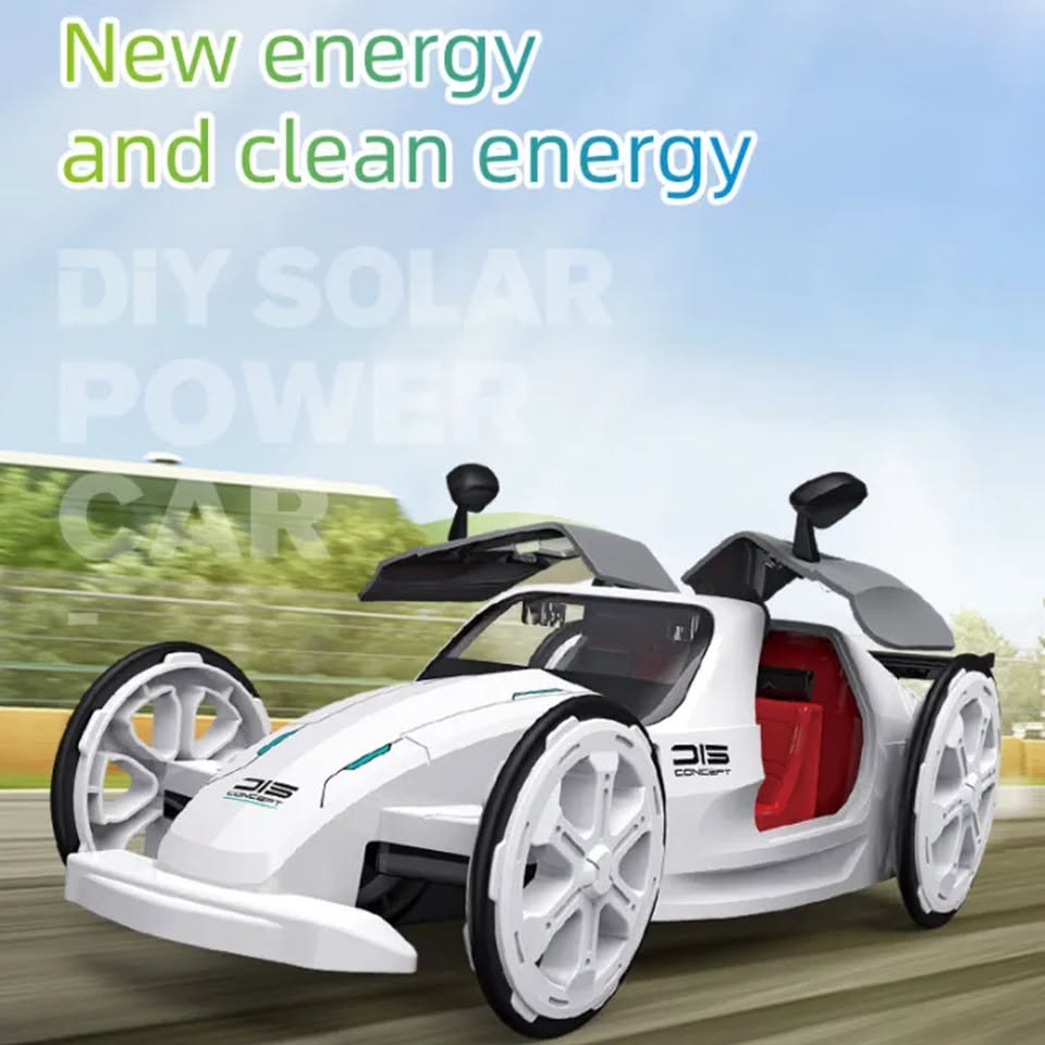DIY Solar Power Car Model For Kids