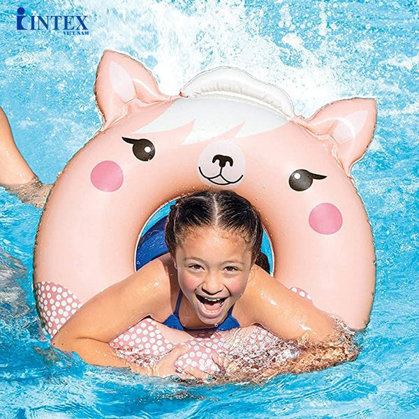 INTEX 33"x30" Cute Animal Kids Swimming Ring Tube - Assortment