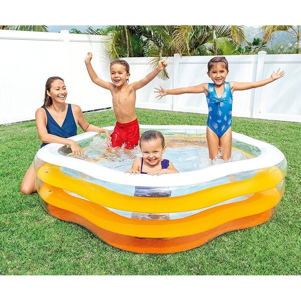 INTEX Summer Pentagonal Pool - 73" L x 71" W x 21" H