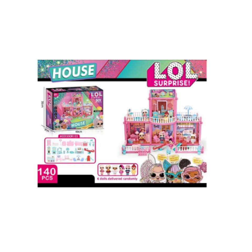 L.O.L Surprise Doll House - 140 Pcs