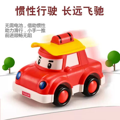 Inertial Power Mini Cartoon Rocking Car