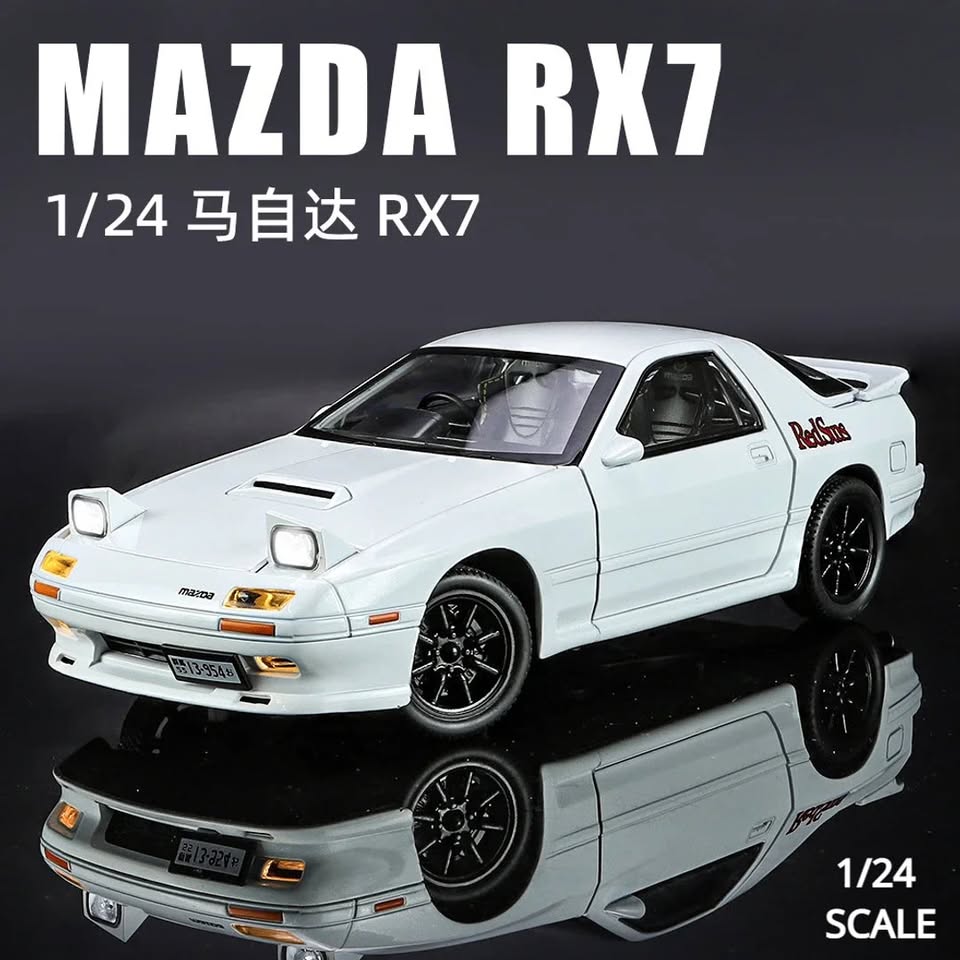 1:24 Diecast Mazda Rx7 RedSuns Model Car