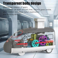 Rail Light-up Rotating Gear Push & Go Toy